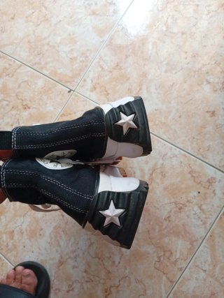 Converse plataforma mujer negras