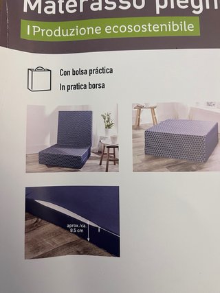 Colchoneta plegable de tela