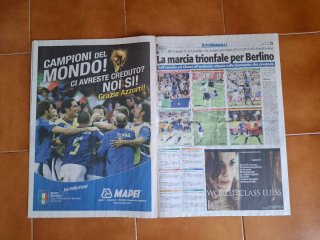 Italia Campione del Mondo 2006 Giornale Tuttosport