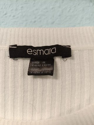 Jersey fino blanco Esmara talla M