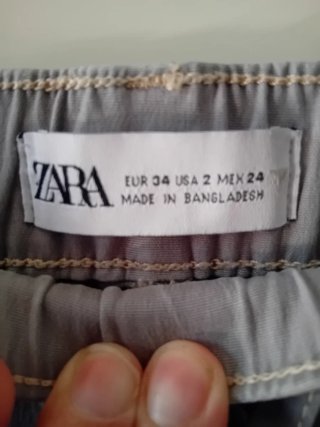 Cargo Zara grigio donna