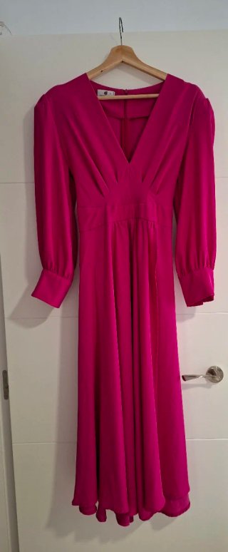 Vestido buganvilla manga larga