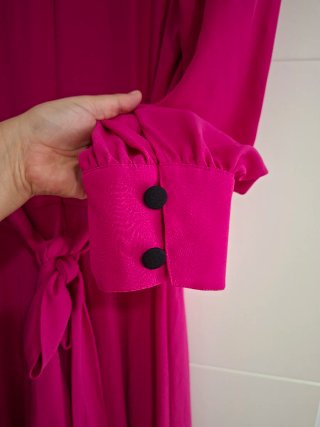 Vestido buganvilla manga larga