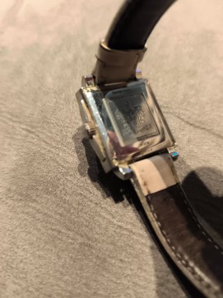 Reloj Hamilton Cuadrado Beige y Plata