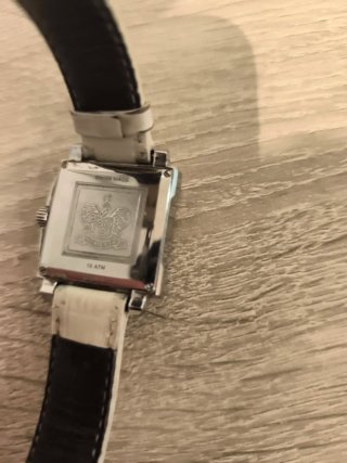Reloj Hamilton Cuadrado Beige y Plata