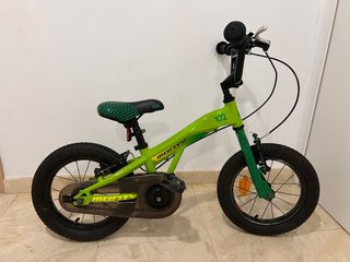 Bicicleta Monty 102 Verde Infantil