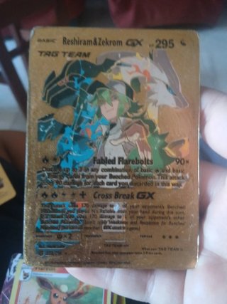 Carta Pokémon Reshiram & Zekrom GX 295