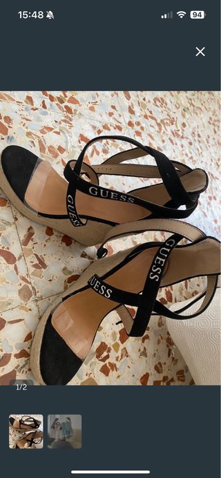 Sandalias Guess Beige y Negras