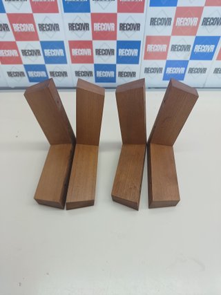 Zoccoli angolari in legno 50 mm noce x4 - IPEA