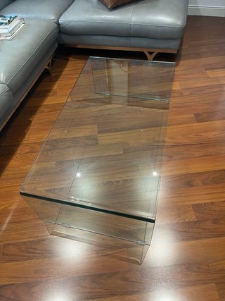 Mesa centro cristal templado 110x60x34