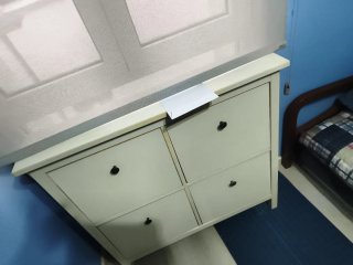 Zapateros Ikea blancos 4 compartimentos