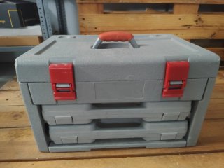 Maletín organizador de herramientas gris