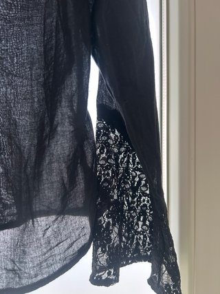 Camisa Torero Negra Manga Larga Talla L