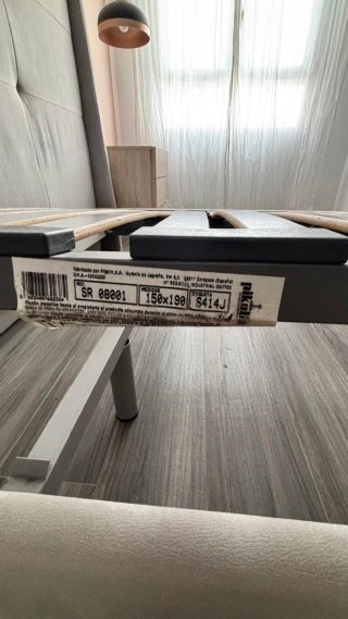 Cama Matrimonio Tapizada Base y Cabecero
