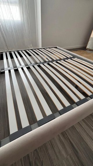 Cama Matrimonio Tapizada Base y Cabecero