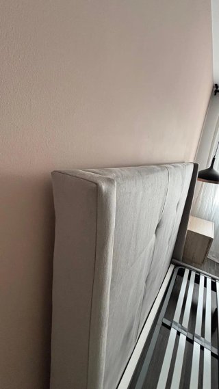 Cama Matrimonio Tapizada Base y Cabecero