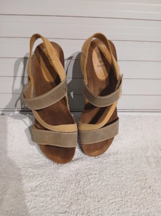 Sandalias Inter-Bios Mujer Marrón Multicolor