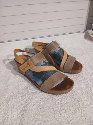 Sandalias Inter-Bios Mujer Marrón Multicolor