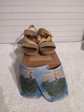 Sandalias Inter-Bios Mujer Marrón Multicolor