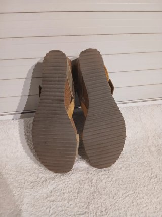 Sandalias Inter-Bios Mujer Marrón Multicolor