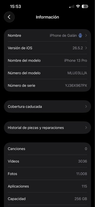 iPhone 13 Pro 256GB Azul 100%