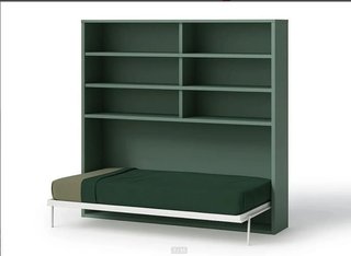 CAMA ABATIBLE 90×190 CON LIBRERÍA NOVA.