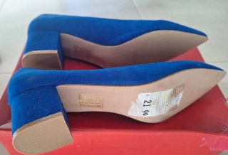 Zapatos de tacón azul Marypaz
