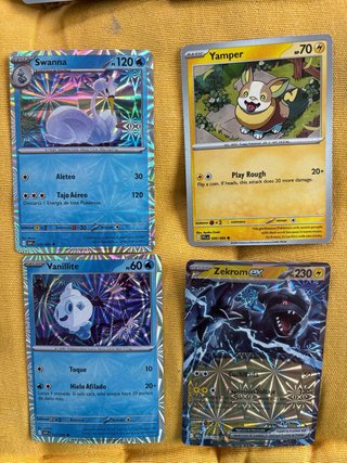 Lote 16 Cartas Pokémon FanArt