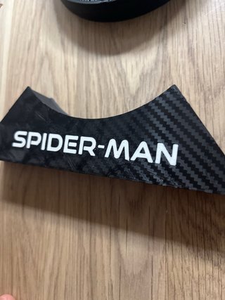 Decoración Spiderman hecho de hilos