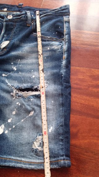 Bermudas Dsquared2 azules con salpicaduras