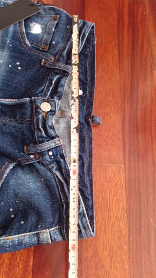 Bermudas Dsquared2 azules con salpicaduras