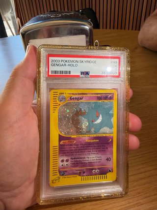 ¡Swirl! Pokemon Skyridge Gengar Holo EX PSA 5 con
