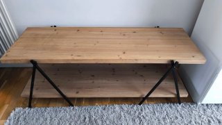 Mesa de centro madera y metal