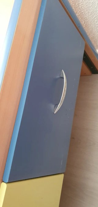 Cama 105cm con colchón y cajones