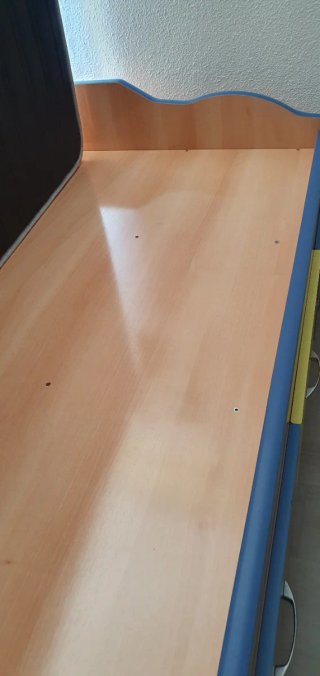 Cama 105cm con colchón y cajones