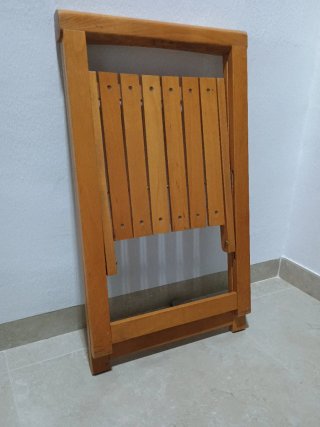 Silla plegable de madera para escritorio