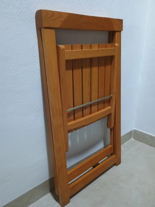 Silla plegable de madera para escritorio