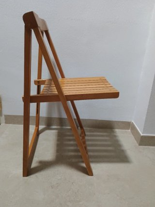 Silla plegable de madera para escritorio