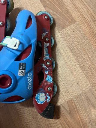 Patines Oxelo Azules y Rojos Talla 34-36