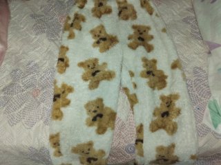 Pantalón peluche ositos niña