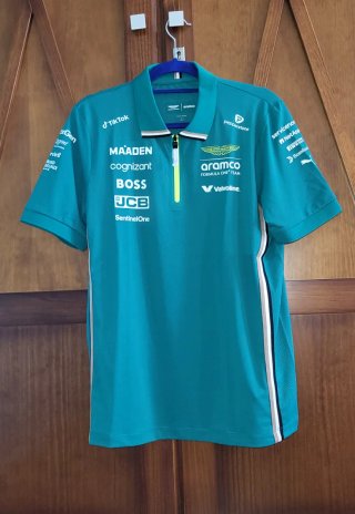 Polo Oficial Aston Martin F1 Team - Verde (Nuevo)