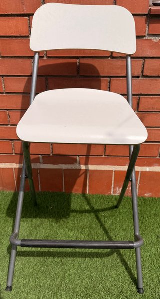 Taburete plegable Ikea blanco