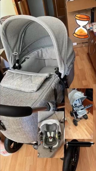 Conjunto Carro Jane Kawai Gris