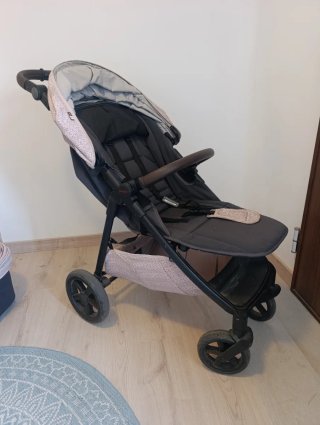 Carrito de bebé gris y rosa MAST M3/M4 Bassinet
