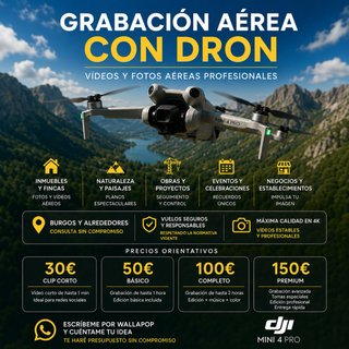 Grabacion de videos con dron