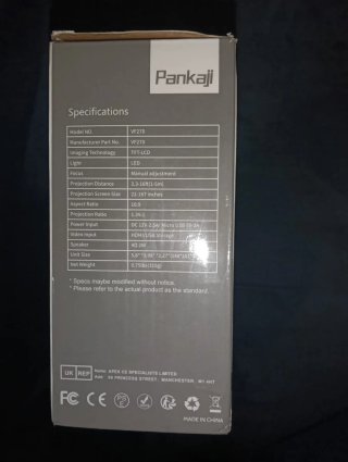 Mini Proyector Pankaji LED VF270 Blanco