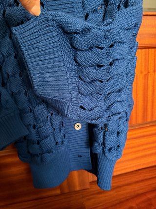 Jersey Adolfo Dominguez calado azul