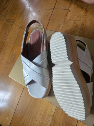 Sandalias plataforma Homers blanco roto