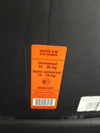 Silla coche Britax Römer