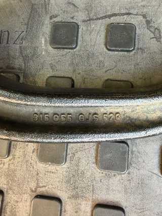Refuerzo paragolpes trasero con remolque W169 W245